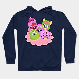 Cute and funny Graffiti monster squad in action Hoodie